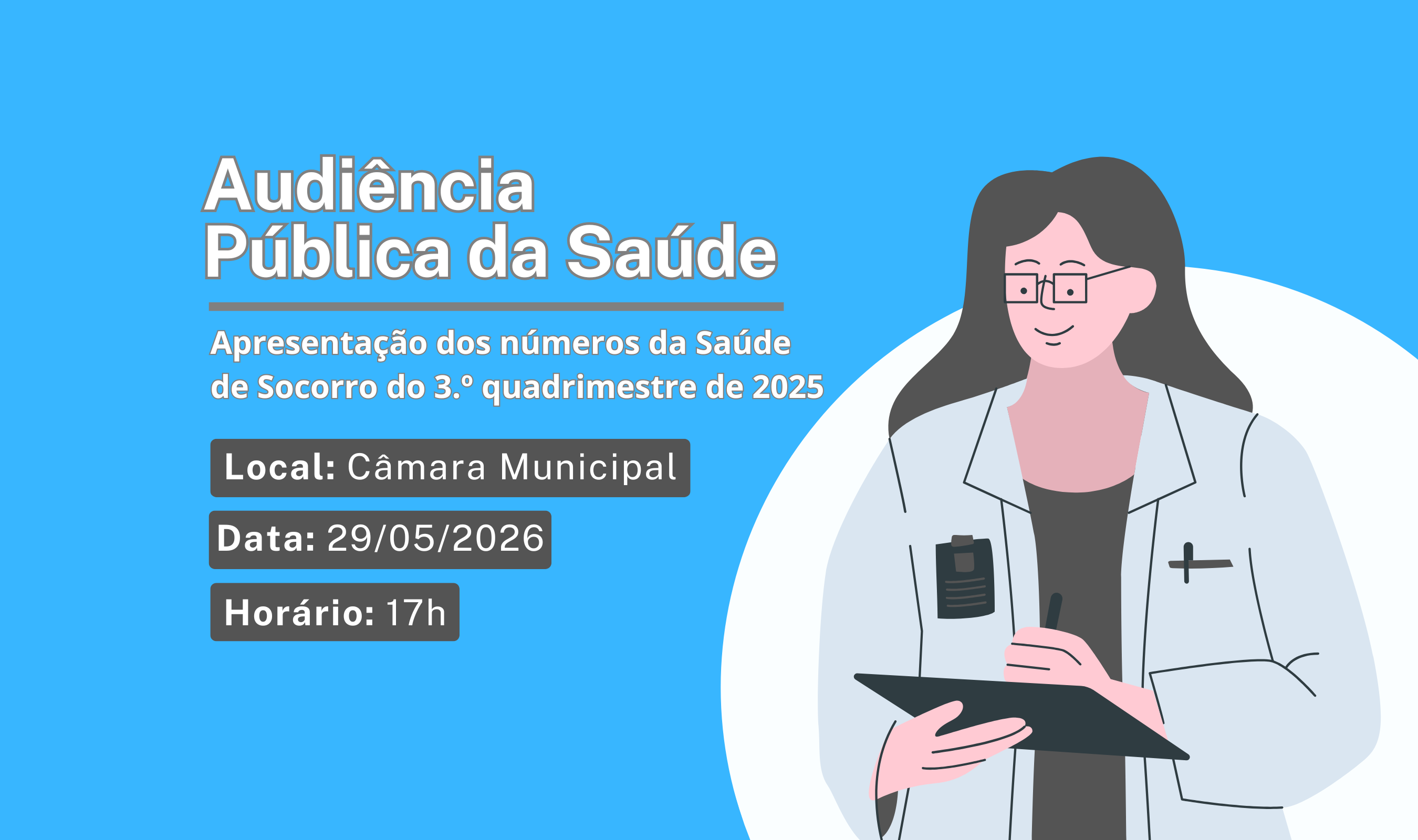 Câmara convida população para audiência pública da saúde