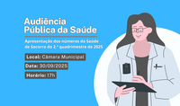 Câmara convida população para audiência pública da Saúde.