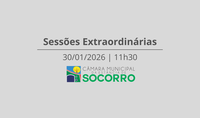 Câmara realizará sessões extraordinária nesta sexta-feira (30)