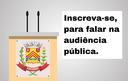 Representantes de entidades, associações e instituições representativas locais podem se inscrever para falar na audiência pública do dia 20 de junho de 2024. Saiba mais! Representantes de entidades, associações e instituições representativas locais podem se inscrever para falar na audiência pública do dia 20 de junho de 2024. Saiba mais!