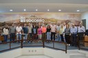 Vereadores e população acompanham apresentação do Plano Municipal de Saneamento Rural Vereadores e população acompanham apresentação do Plano Municipal de Saneamento Rural